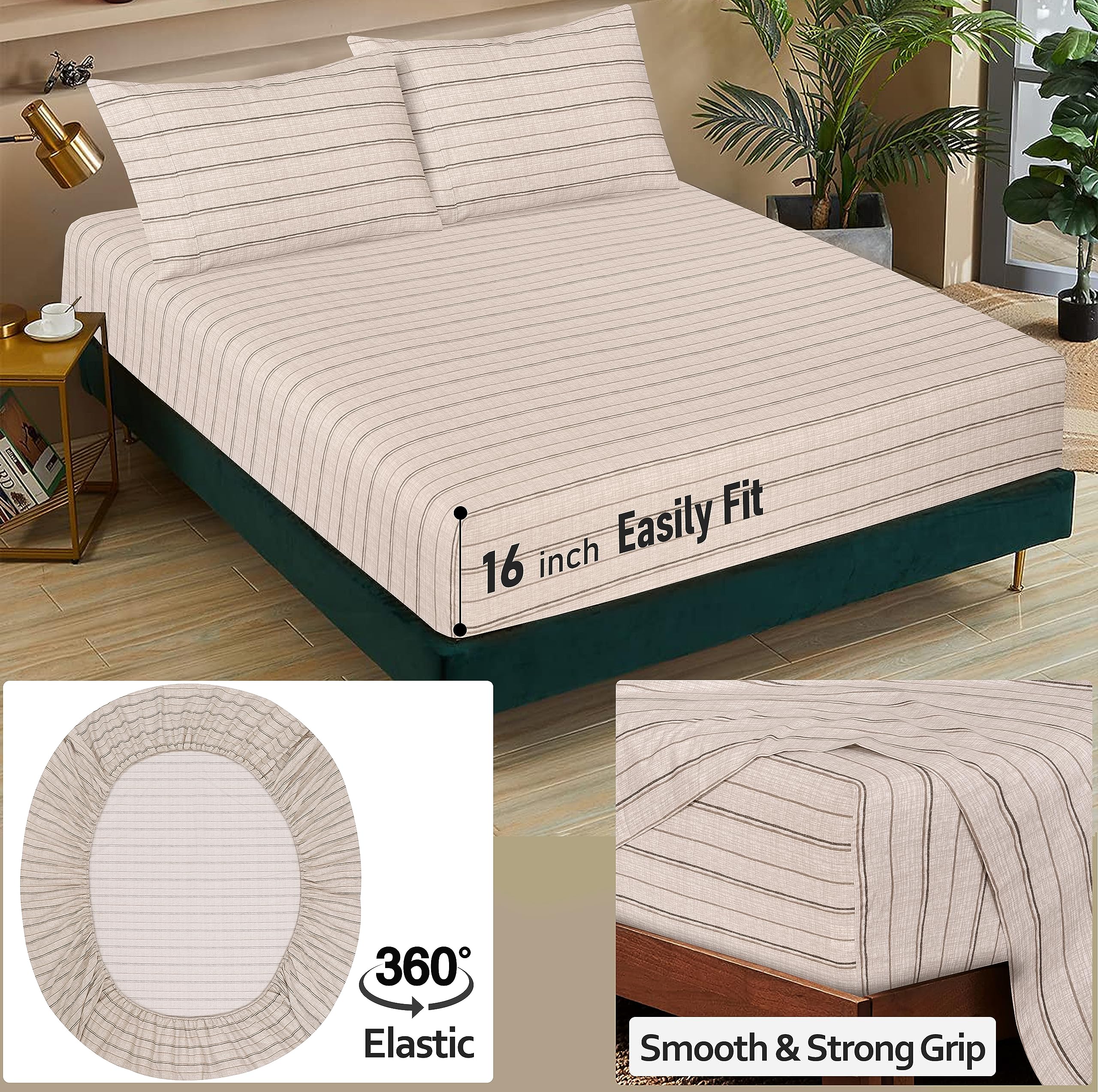 RUVANTI sábanas fáciles de cuidar, lavado sencillo y planchado mínimo.