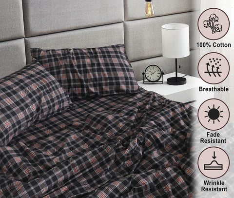 Sábanas franela RUVANTI con bolsillo profundo de 16 pulgadas