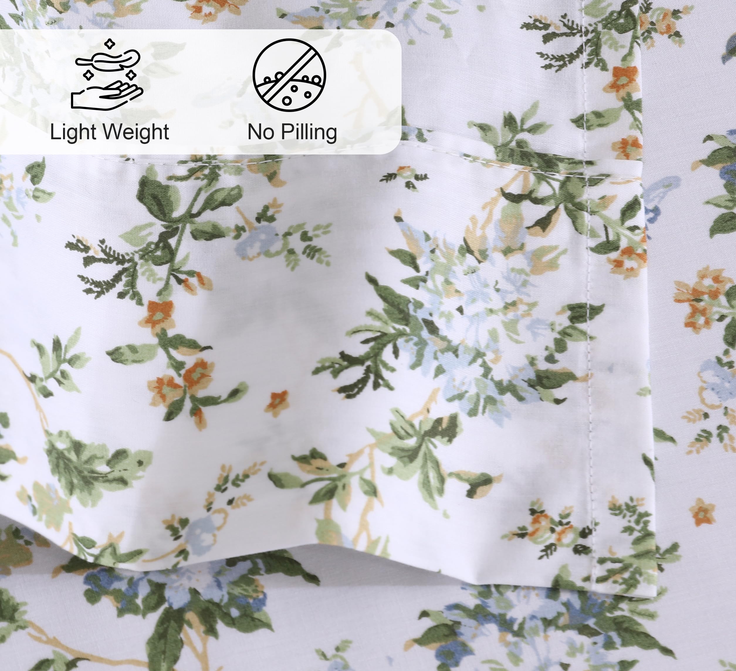 Sábanas RUVANTI percal-16-pulgadas-bolsillo-profundo, ajuste seguro en colchones altos.