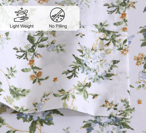 Sábanas RUVANTI percal-16-pulgadas-bolsillo-profundo, ajuste seguro en colchones altos.