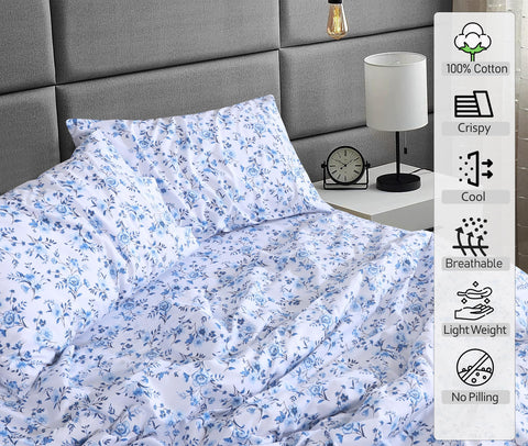 Diseño floral de RUVANTI que añade estilo elegante a la cama.