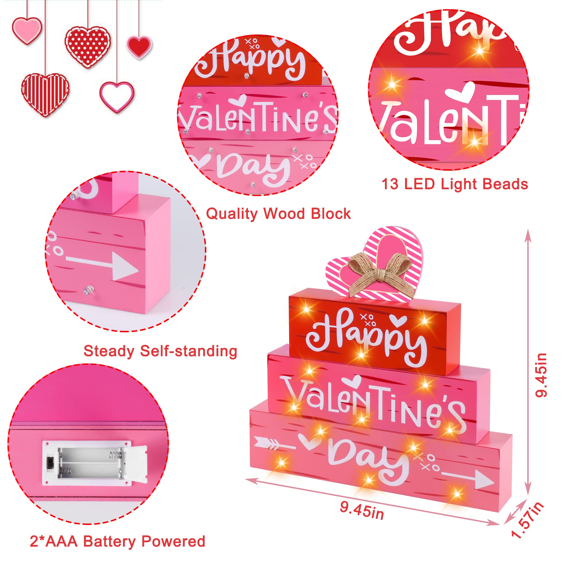 Regalo de San Valentín en madera, señal decorativa y regalo perfecto para él o ella.