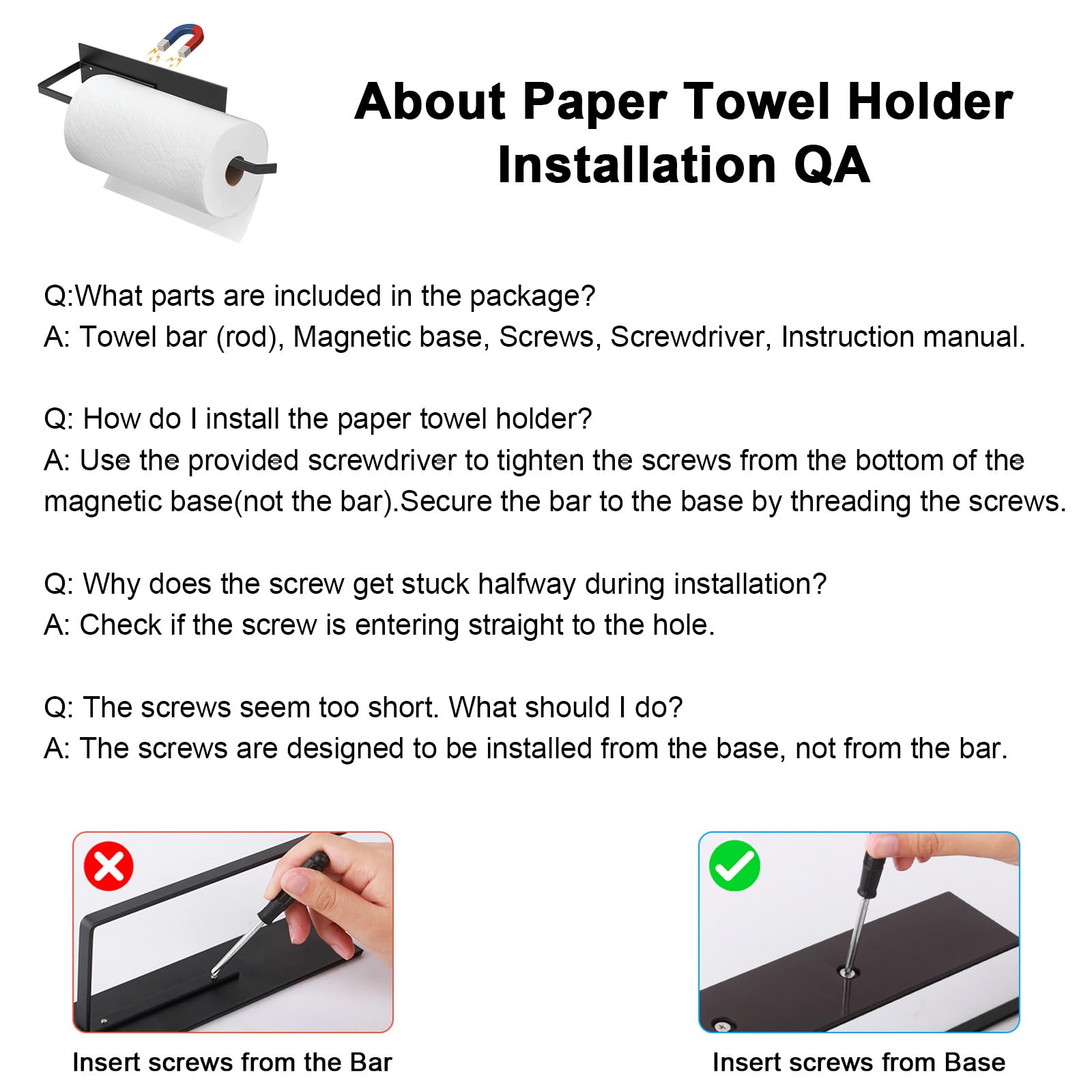 Seropy agarradera magnética para papel, evita caídas al jalar