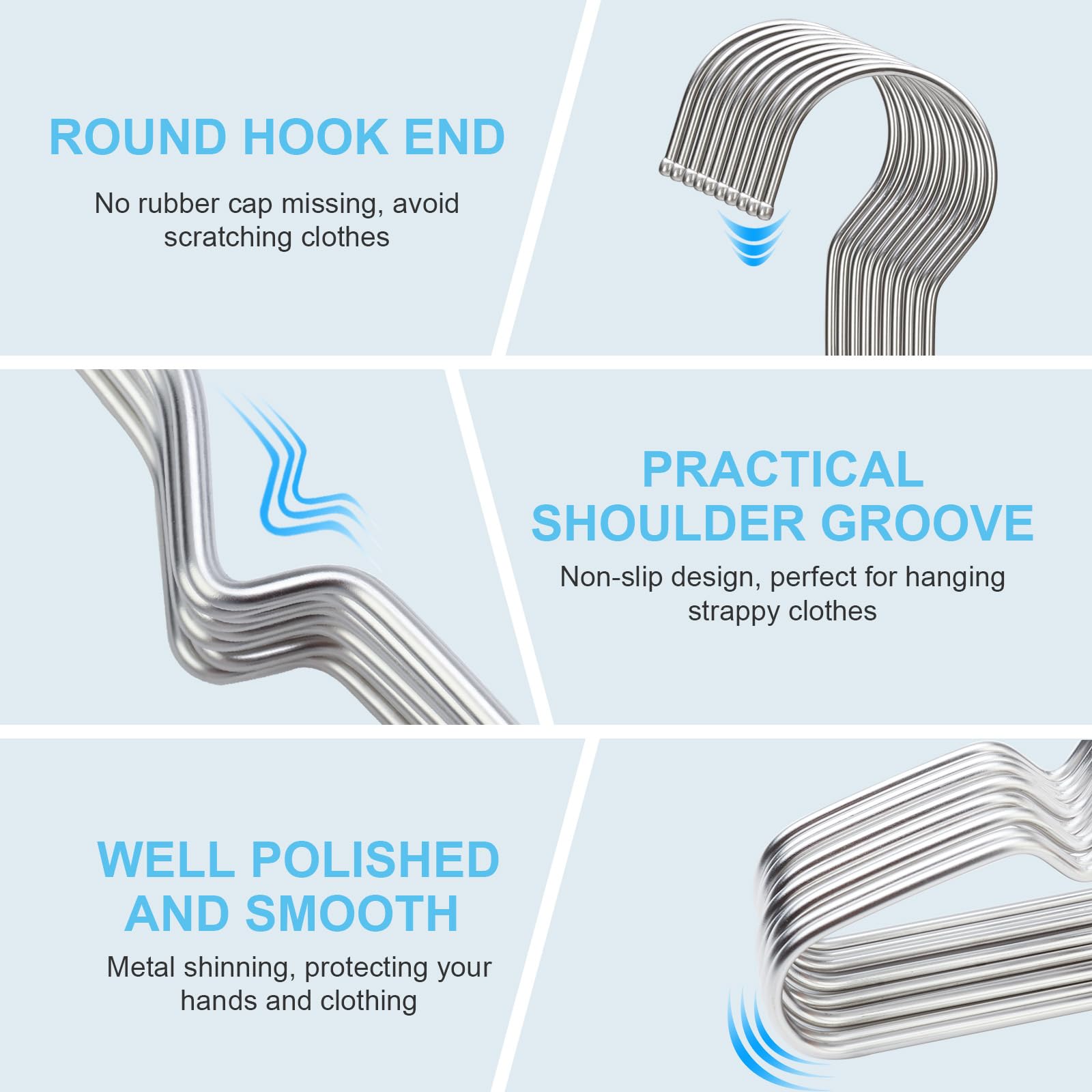 Seropy percha con ranuras antideslizantes evitan deslizamiento de la ropa