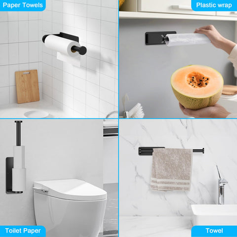 Seropy portarrollos con tornillos para superficies rugosas