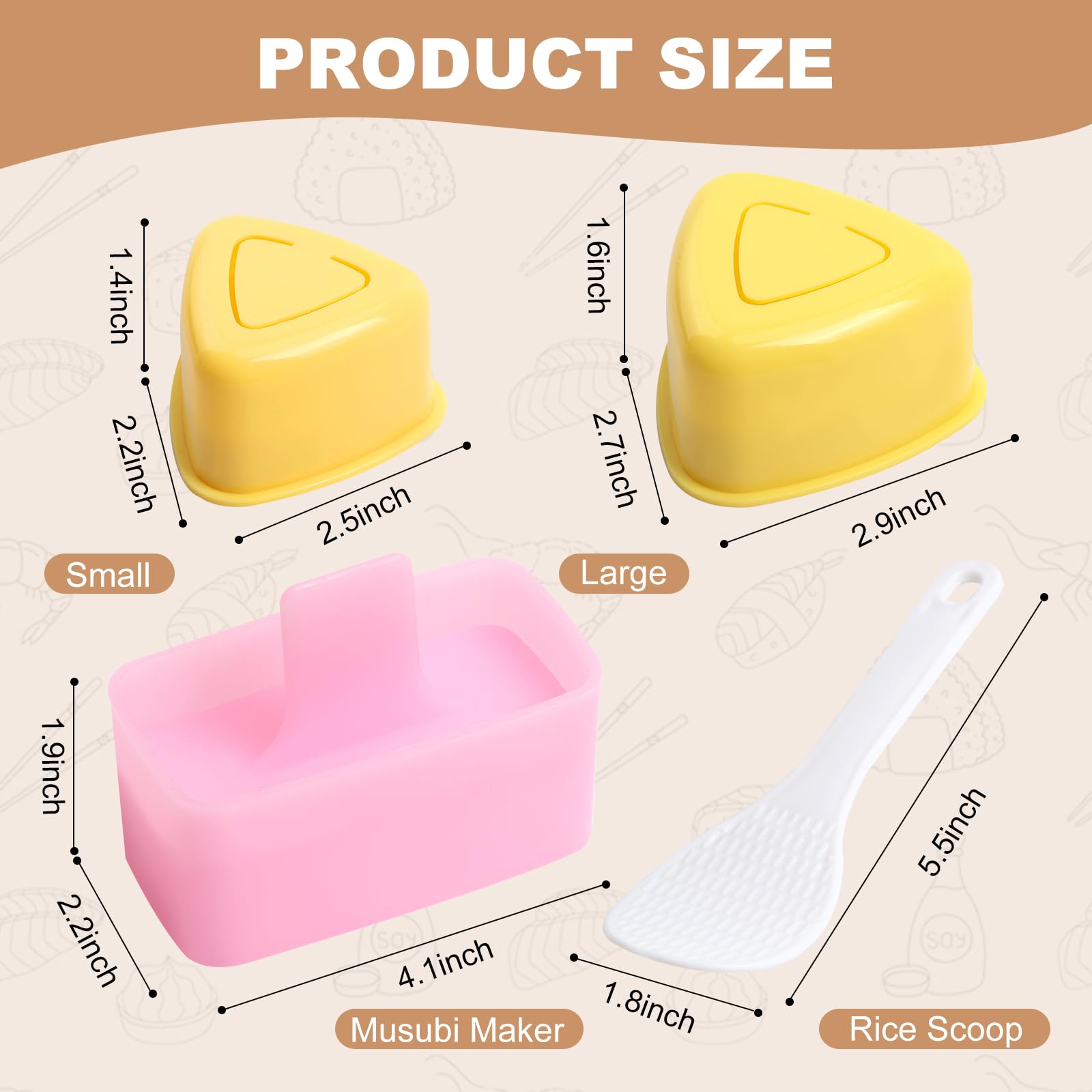 Serqd molde-onigiri-triangulo-pequeno ayuda a porciones compactas para niños.