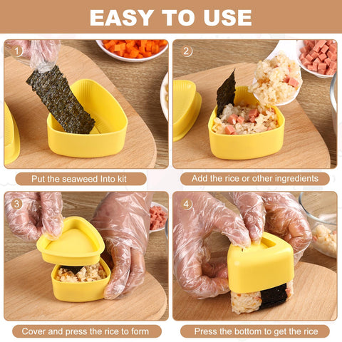 Serqd prensado-musubi ofrece presentación limpia para sushi casero.