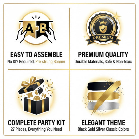 Globos de látex set Nochevieja 2026: globo grueso para una celebración duradera.