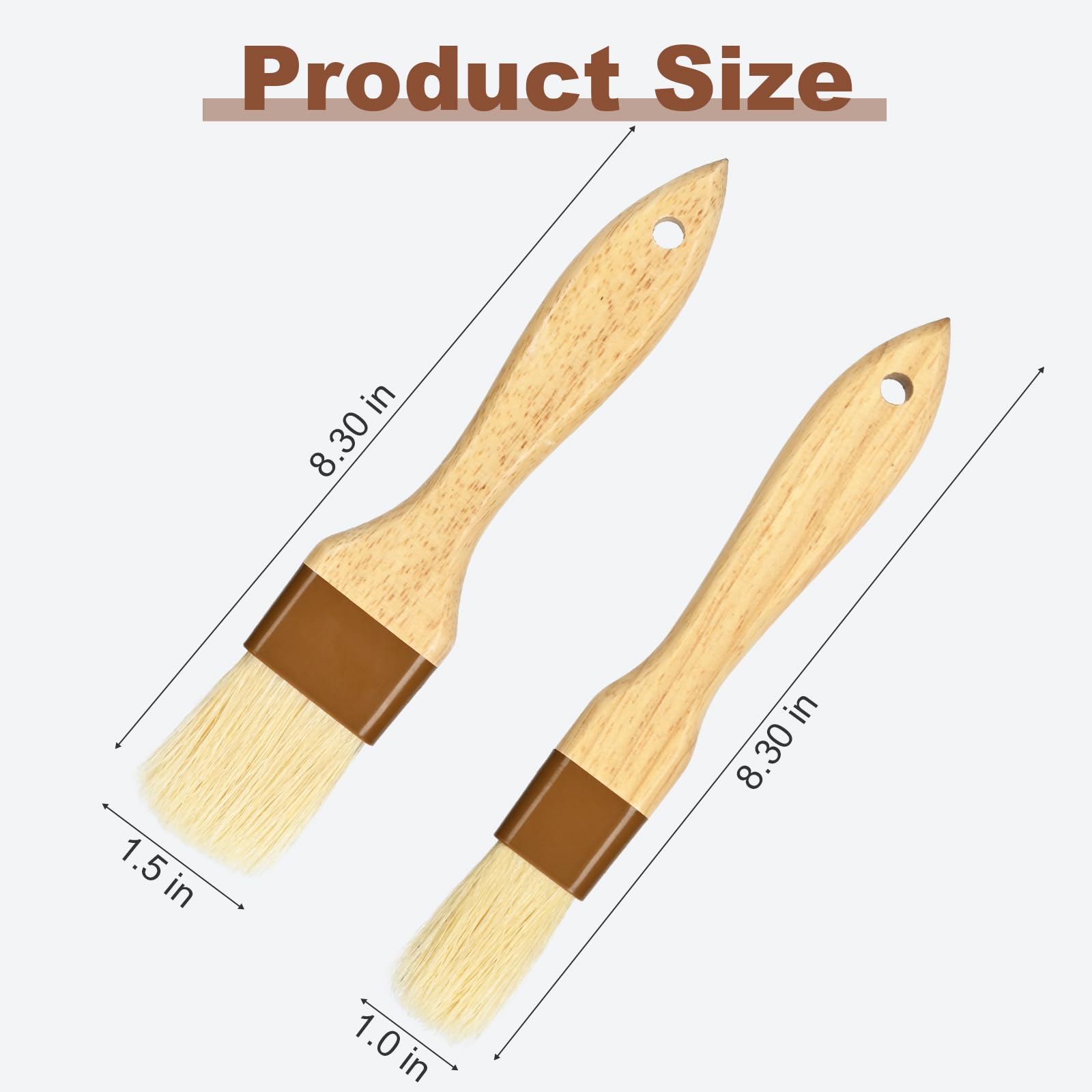 Cerdas naturales finas SFIUYLB para glasear con precisión.