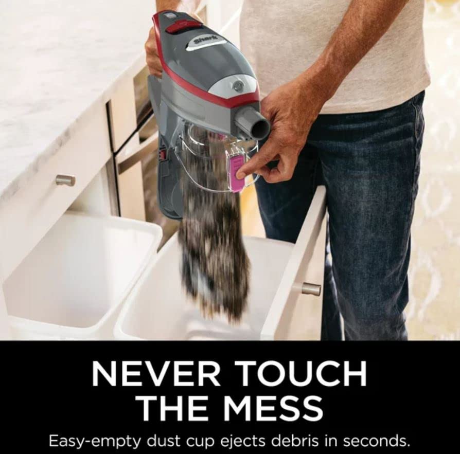 Shark HV370 Rocket Pro, pedal de liberación para separar rápidamente la varilla.