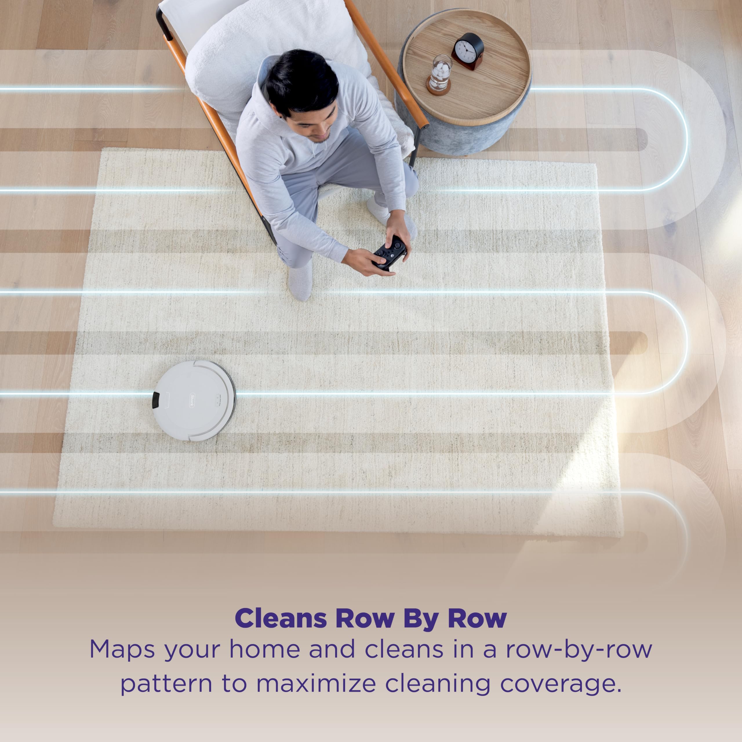 Base auto-vaciado sin bolsas de Shark Navigator facilita la limpieza continua.