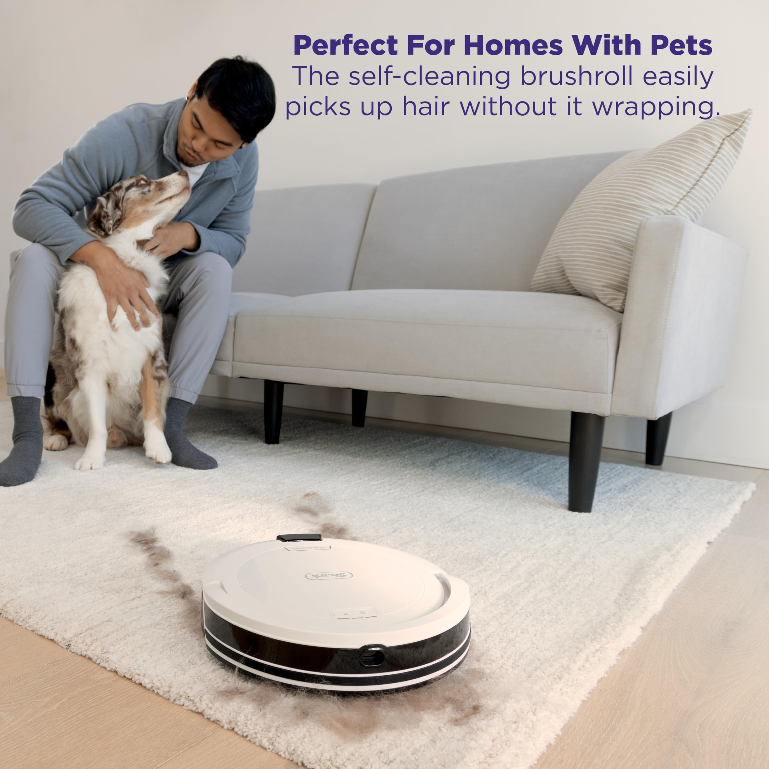 Navegación SmartPath de Shark Navigator mapea la casa con precisión.