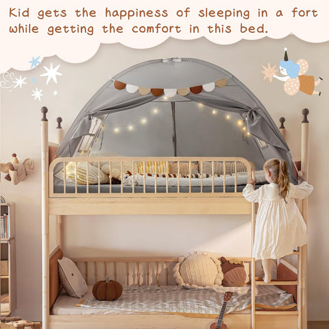 Sherilyn tienda cama gemela con ventanas y puertas facilita ventilación