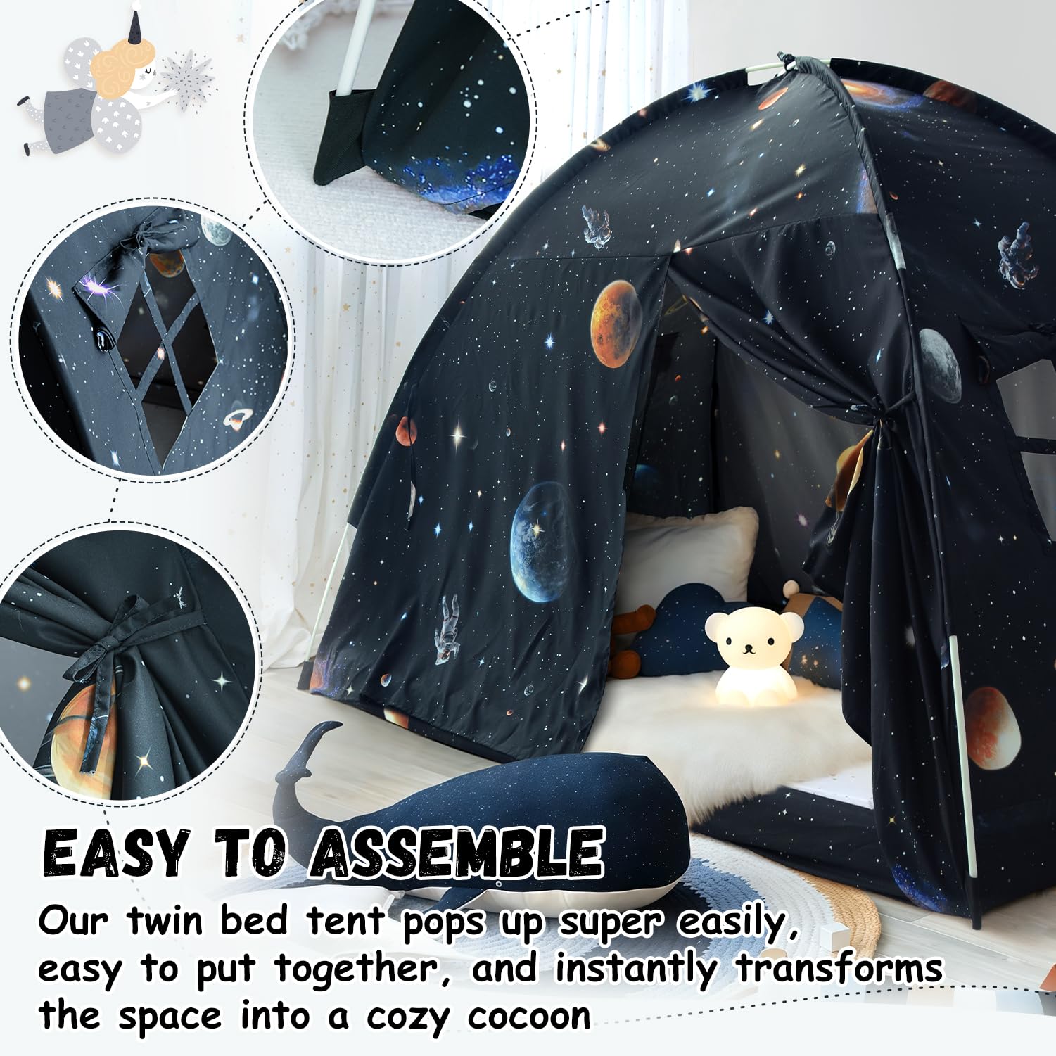 Sherilyn Toldo con uso también como tienda de suelo para juego