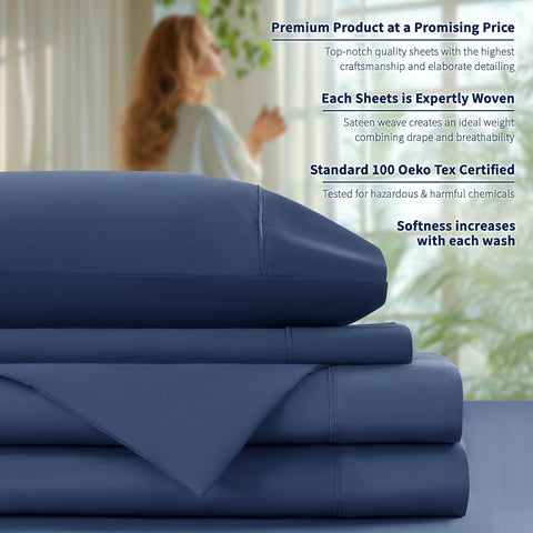 Bolsillo profundo de 16 pulgadas en sábana ajustable Shilucheng, ideal para colchón grueso.