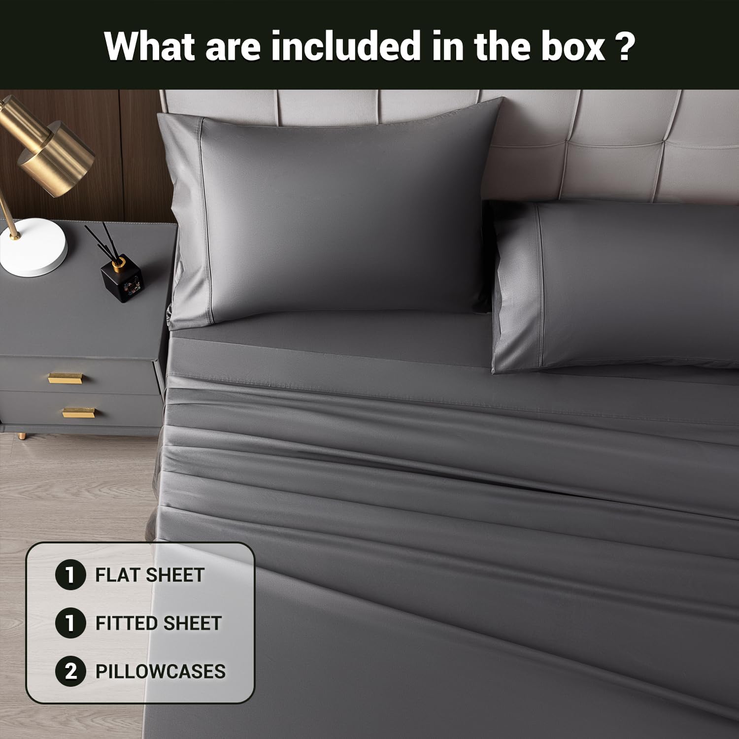 Sábanas Shilucheng Queen tejido de alta calidad para durabilidad y confort.