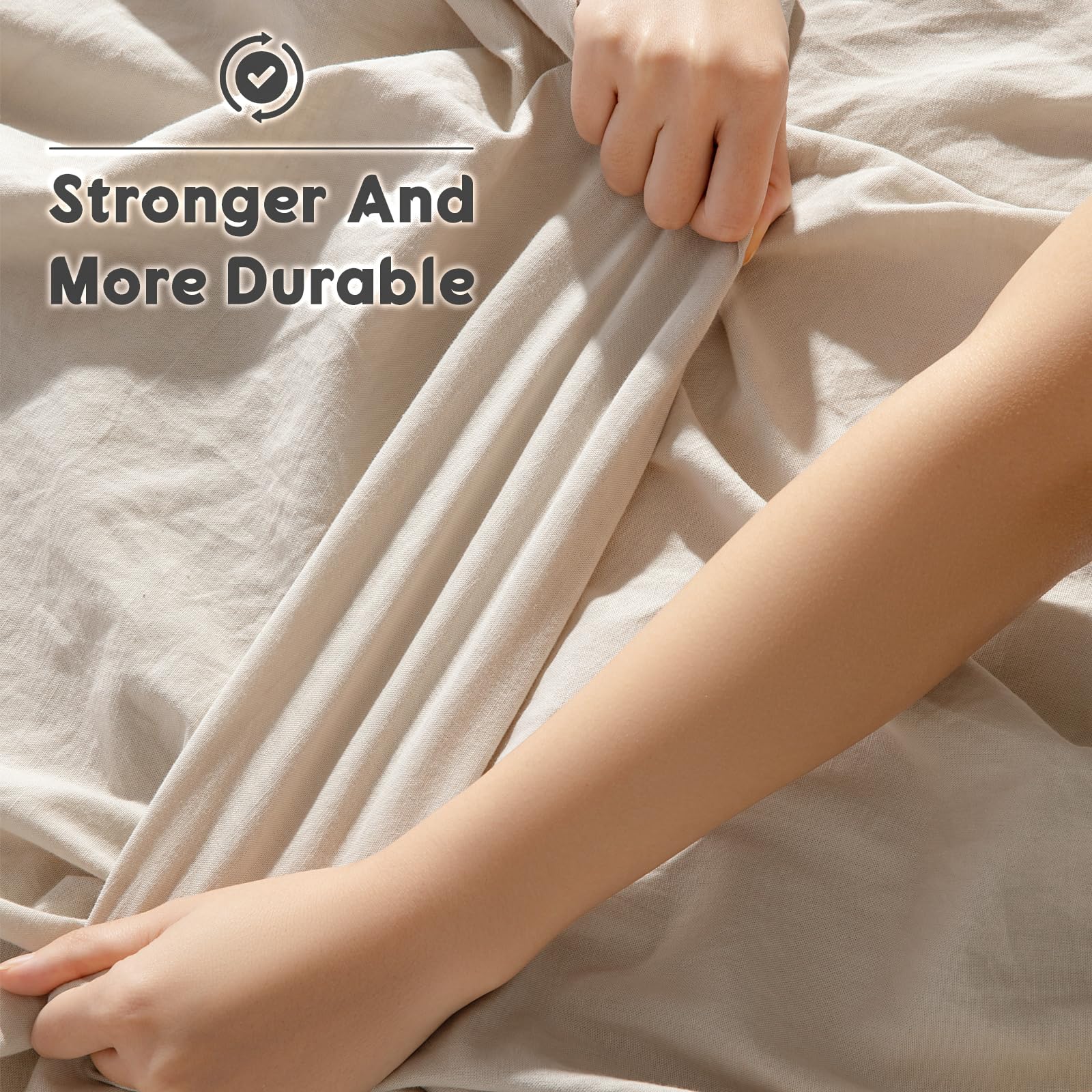 Lino de Shilucheng regula la temperatura, ideal para noches cálidas y frías.