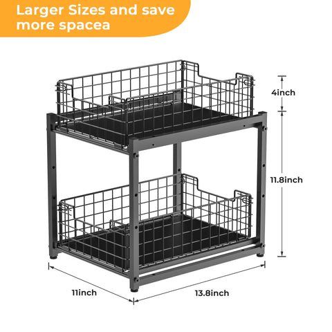 SILUB dos bandejas deslizantes para despensa.