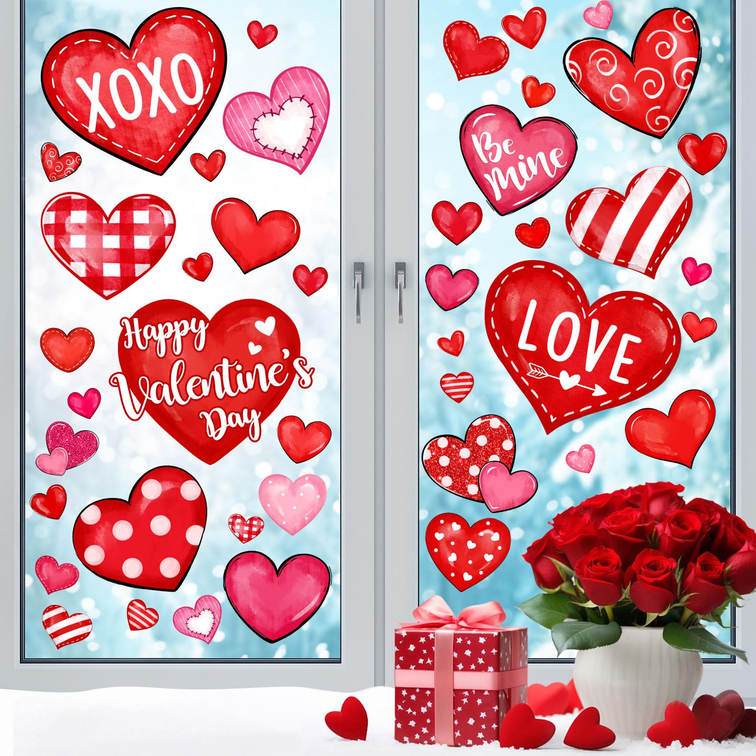 Sionoiur clings de ventana doble cara, visible desde interior y exterior