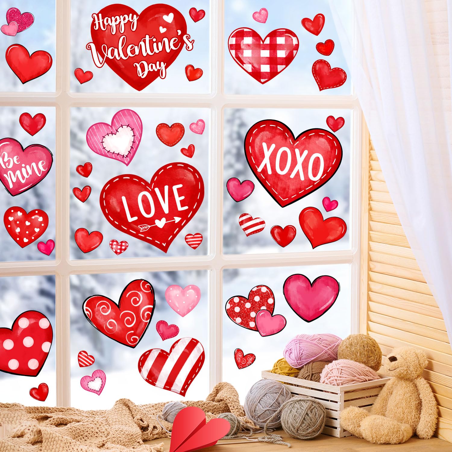 Sionoiur diseños acuarela detallados, corazones para personalizar espacios