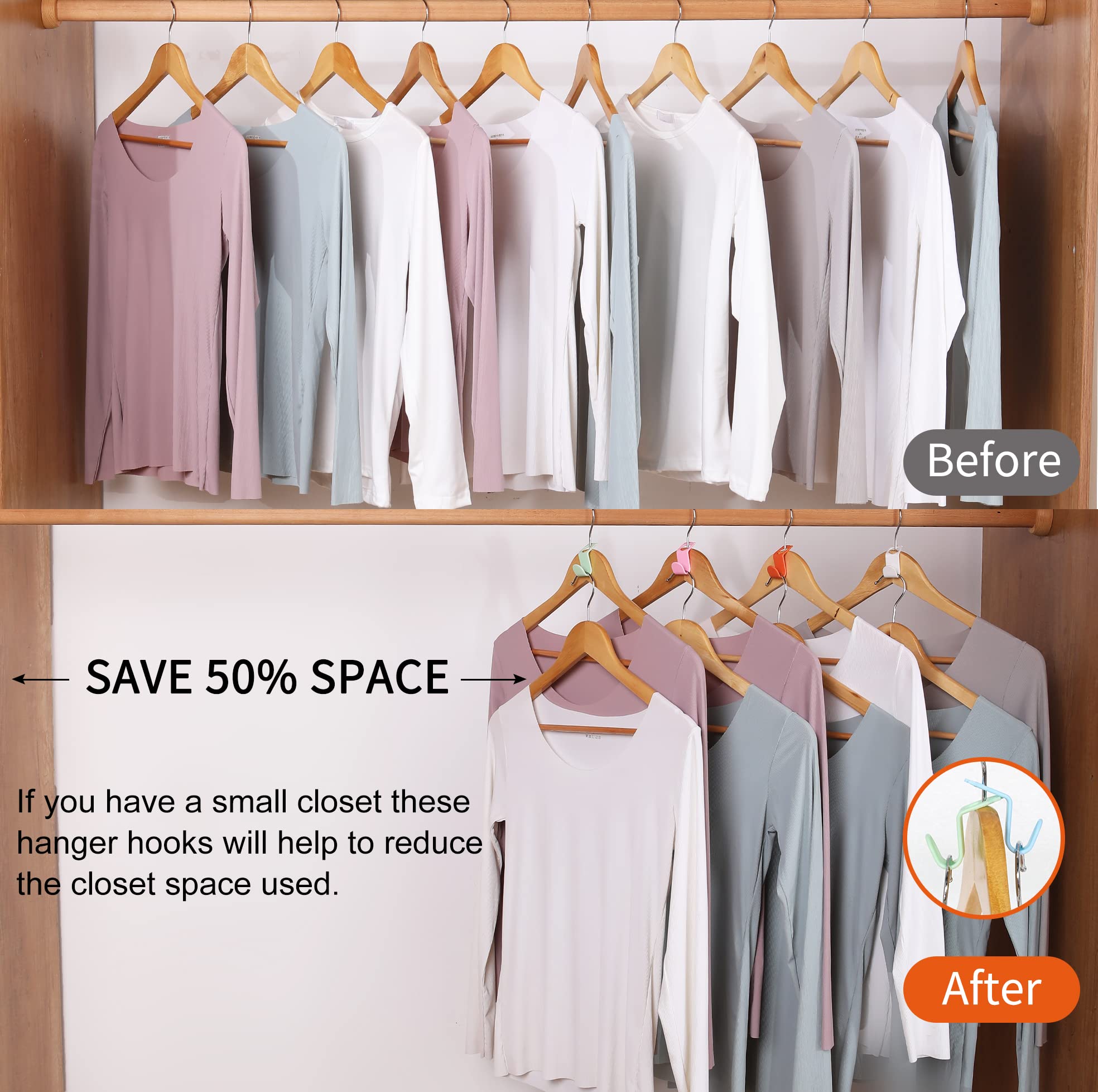 SLMT ganchos ropa bordes redondeados sin arañazos para proteger tus prendas.