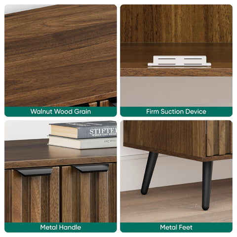 Detalle de puertas empotradas Smuxee para un aspecto limpio.