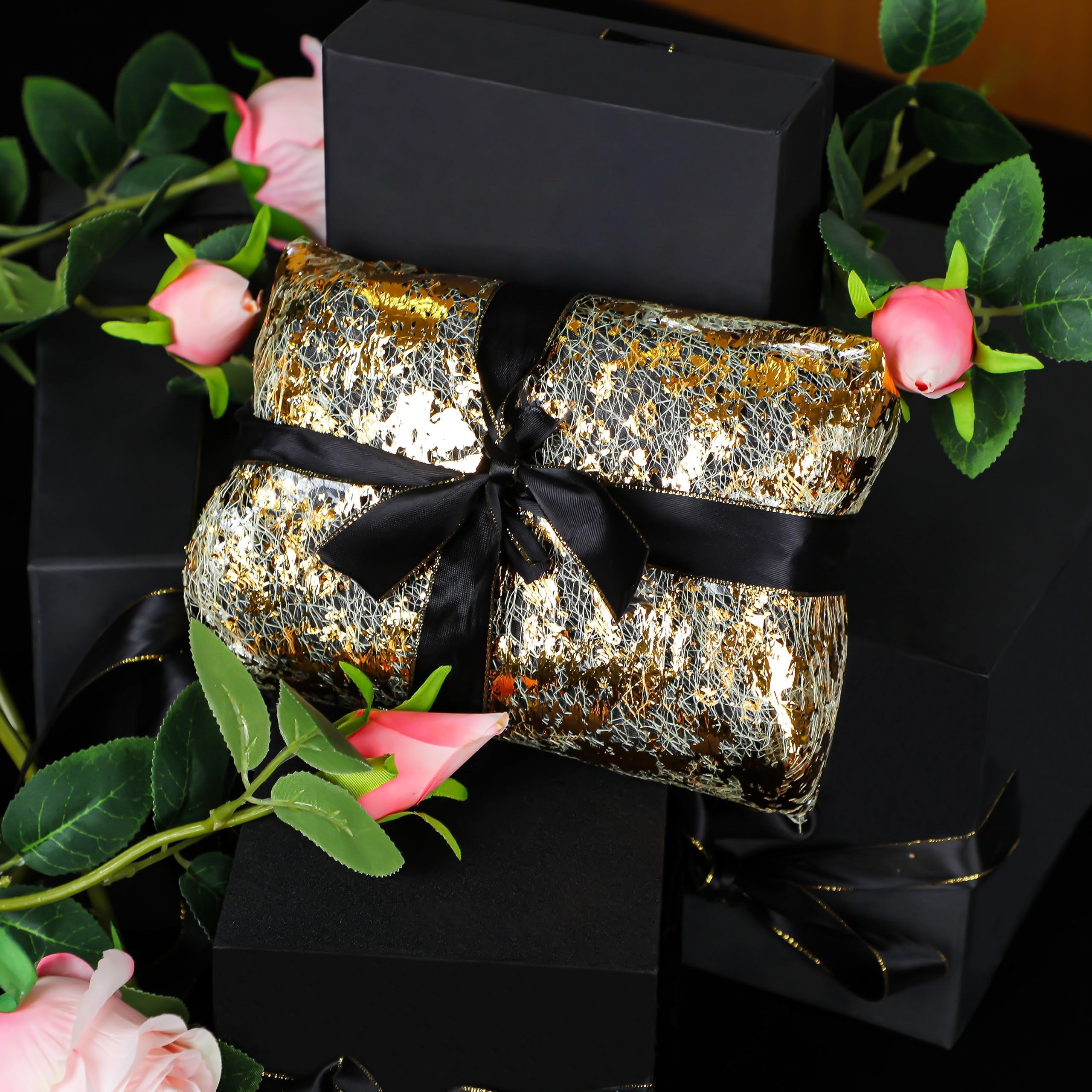 Snowkingdom manteles desechables dorados, ideales para fiestas y comensales.