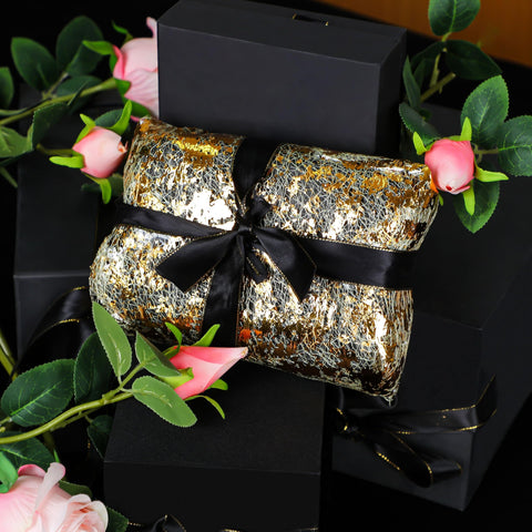 Snowkingdom manteles desechables dorados, ideales para fiestas y comensales.