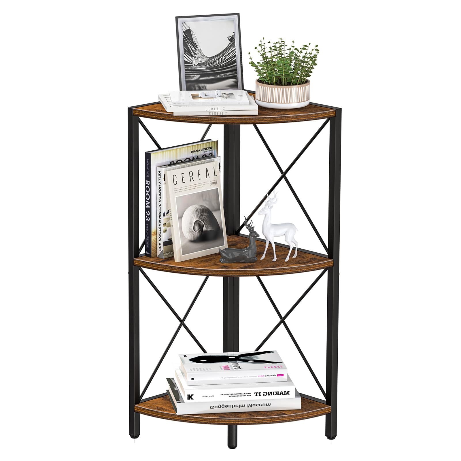 Snughome estantería esquina montaje fácil y limpieza rápida.