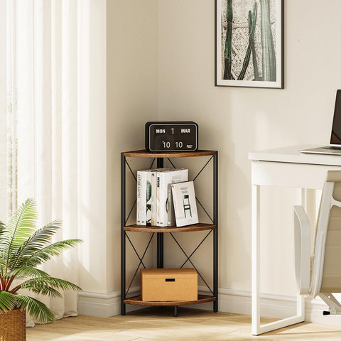 Snughome estantería esquina usos múltiples para libros y plantas.