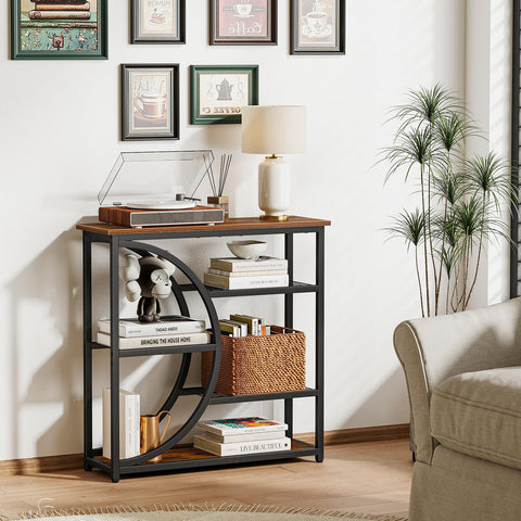 Consola Snughome con plantas y lámparas, mejora el ambiente.