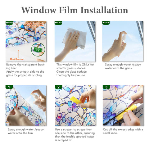 Somwise instalación rápida estilo vitrificado temporal