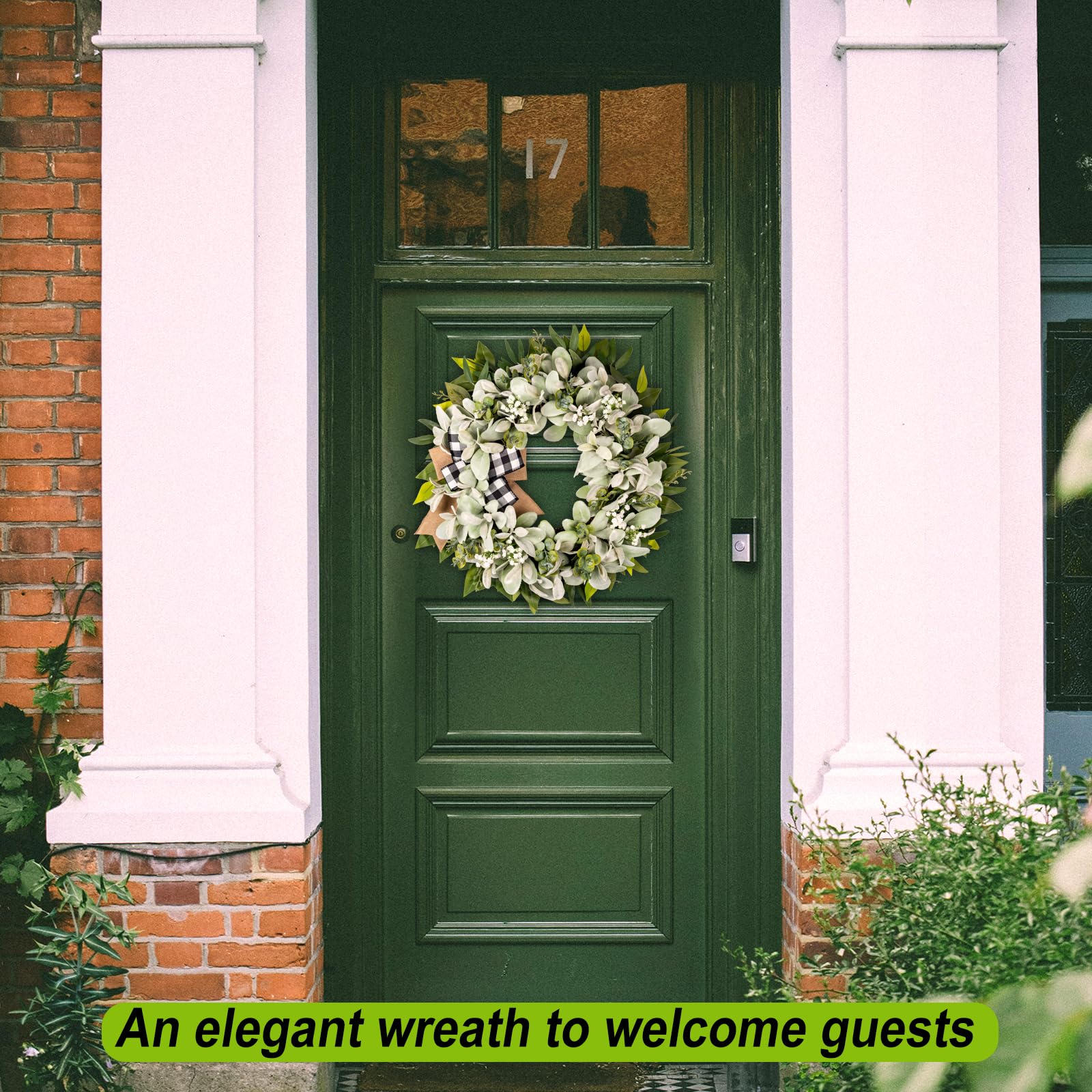 Guirnalda Soosubel de 20 pulgadas, resistente para exterior e interior.