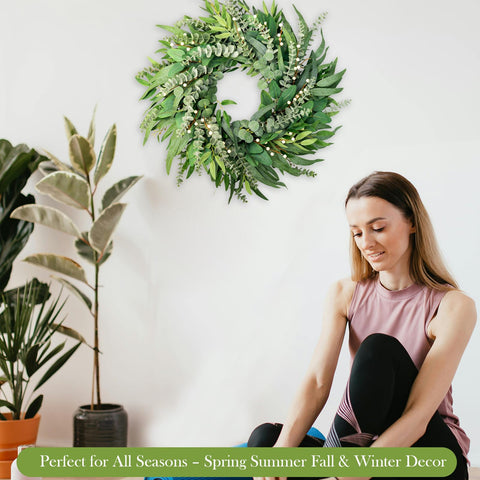 Guirnalda de 22 pulgadas de soosubel para la entrada frontal.