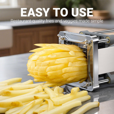 Sopito cortador de papas 1-4 pulgadas para tiras uniformes.