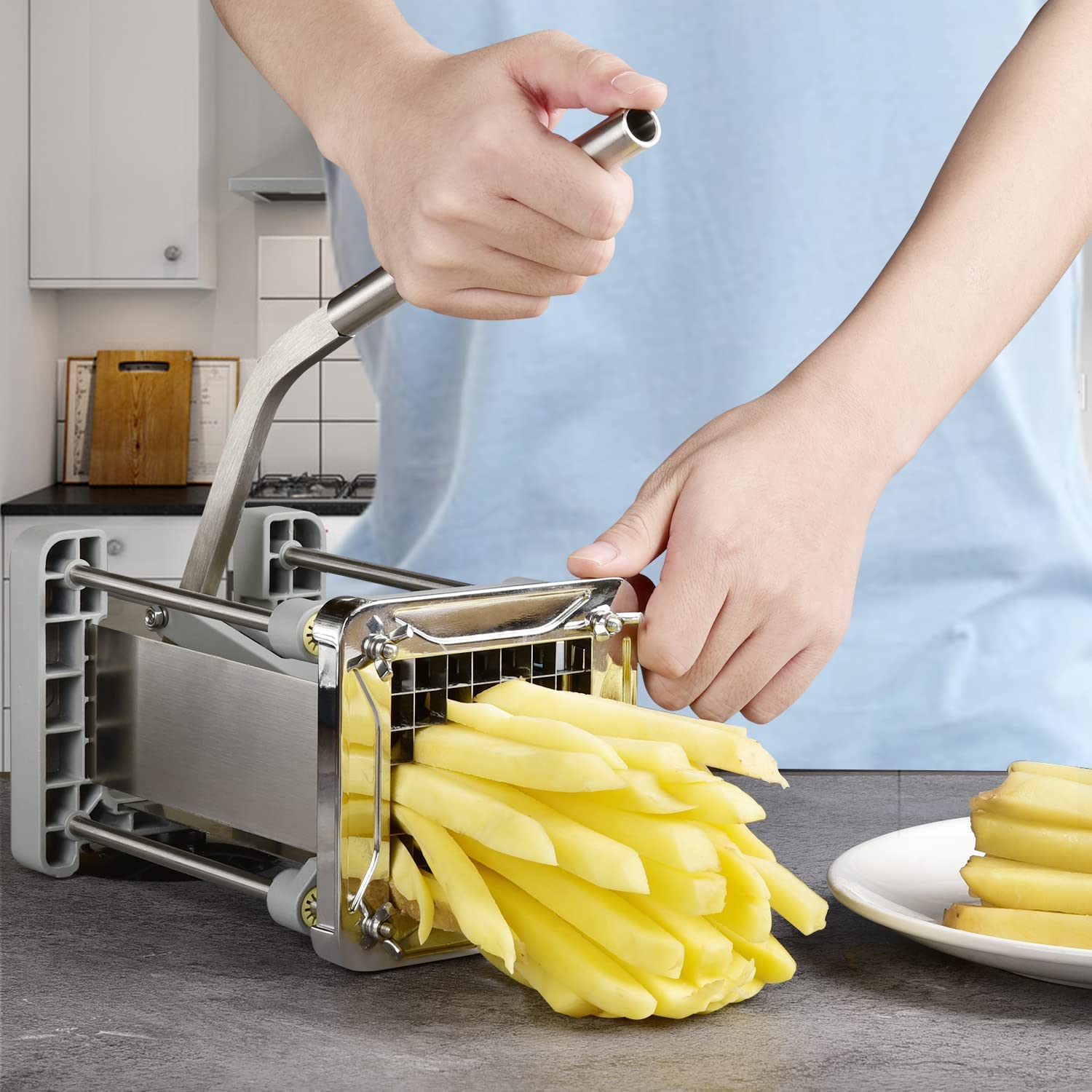 Sopito muestra corte de 1/2 pulgada para bastones uniformes.