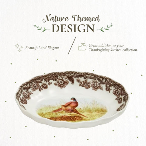 Spode Colección navideña con flores británicas, perfecto como centro de mesa.