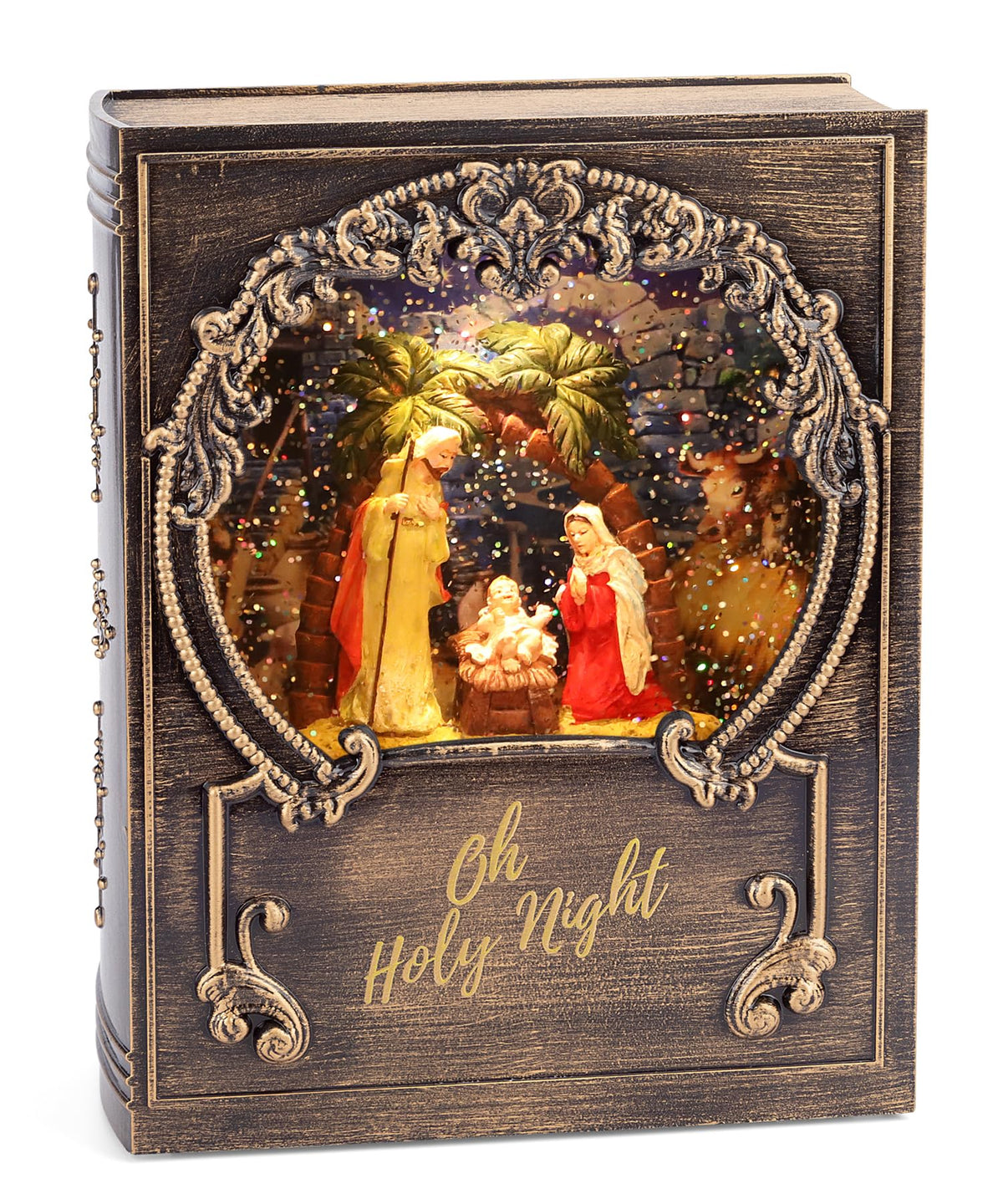 STRYAO libro-natividad-globo-de-nieve-escena: escena de Natividad dentro del globo