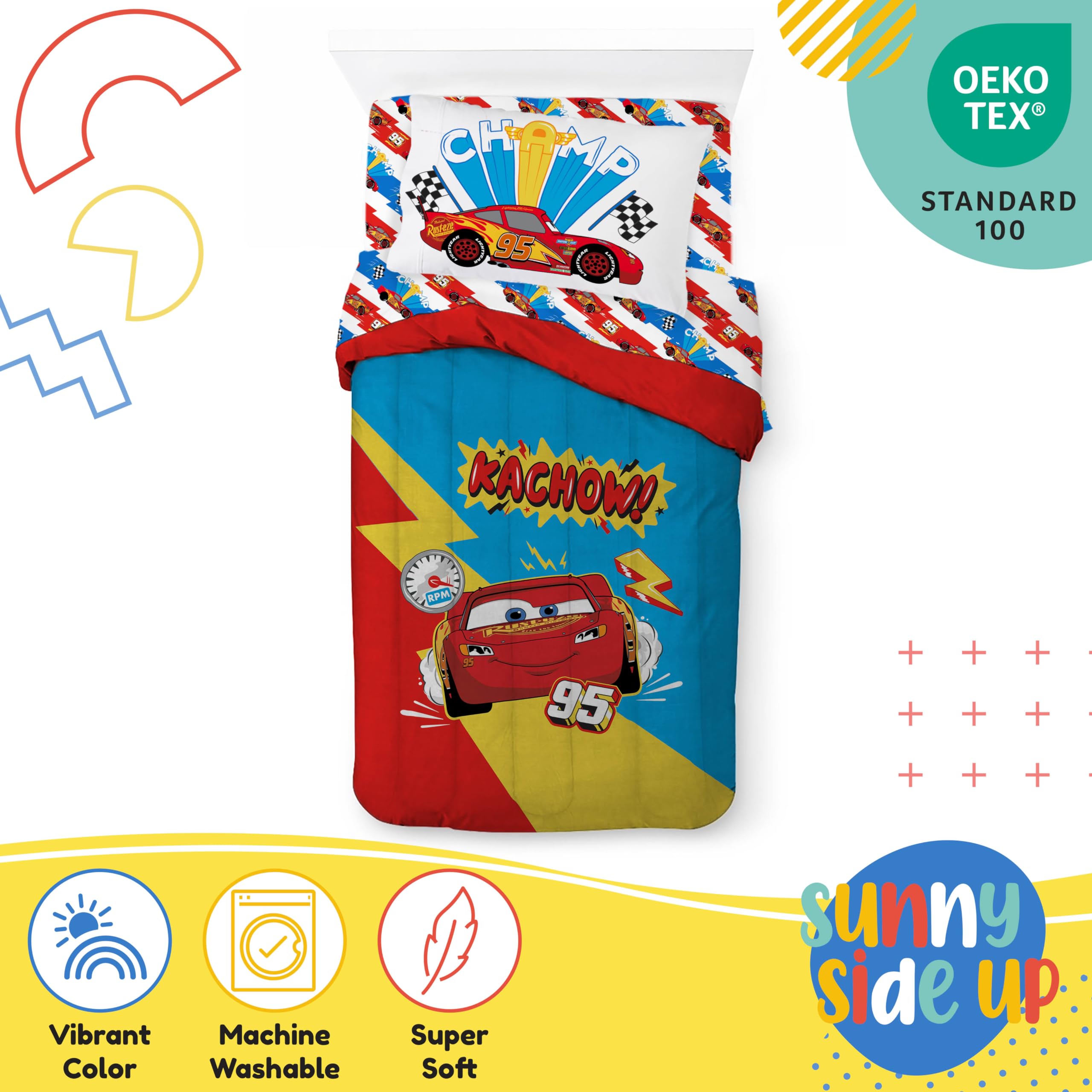 Sunny Side Up funda almohada 20x30, cierre práctico y uso diario