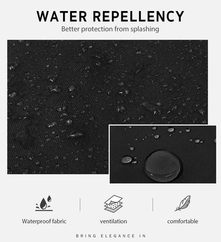 Syntus delantal cocina ajuste negro, costuras duraderas para mayor durabilidad