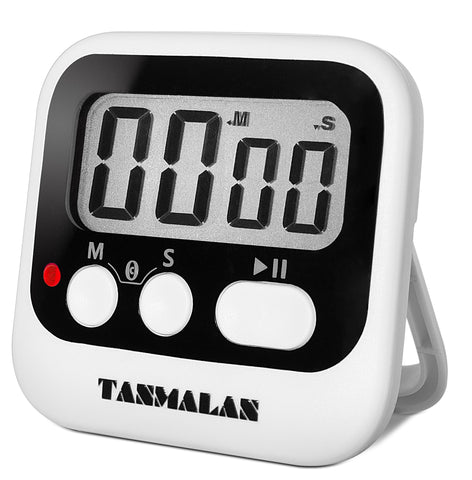 Temporizador digital Tanmalan para cocina, lectura clara y confiable.