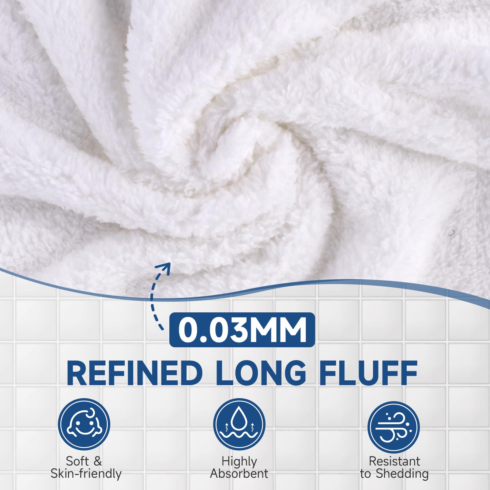 Toallas TEAWOO Coral Velvet para rostro, suaves y secado rápido.