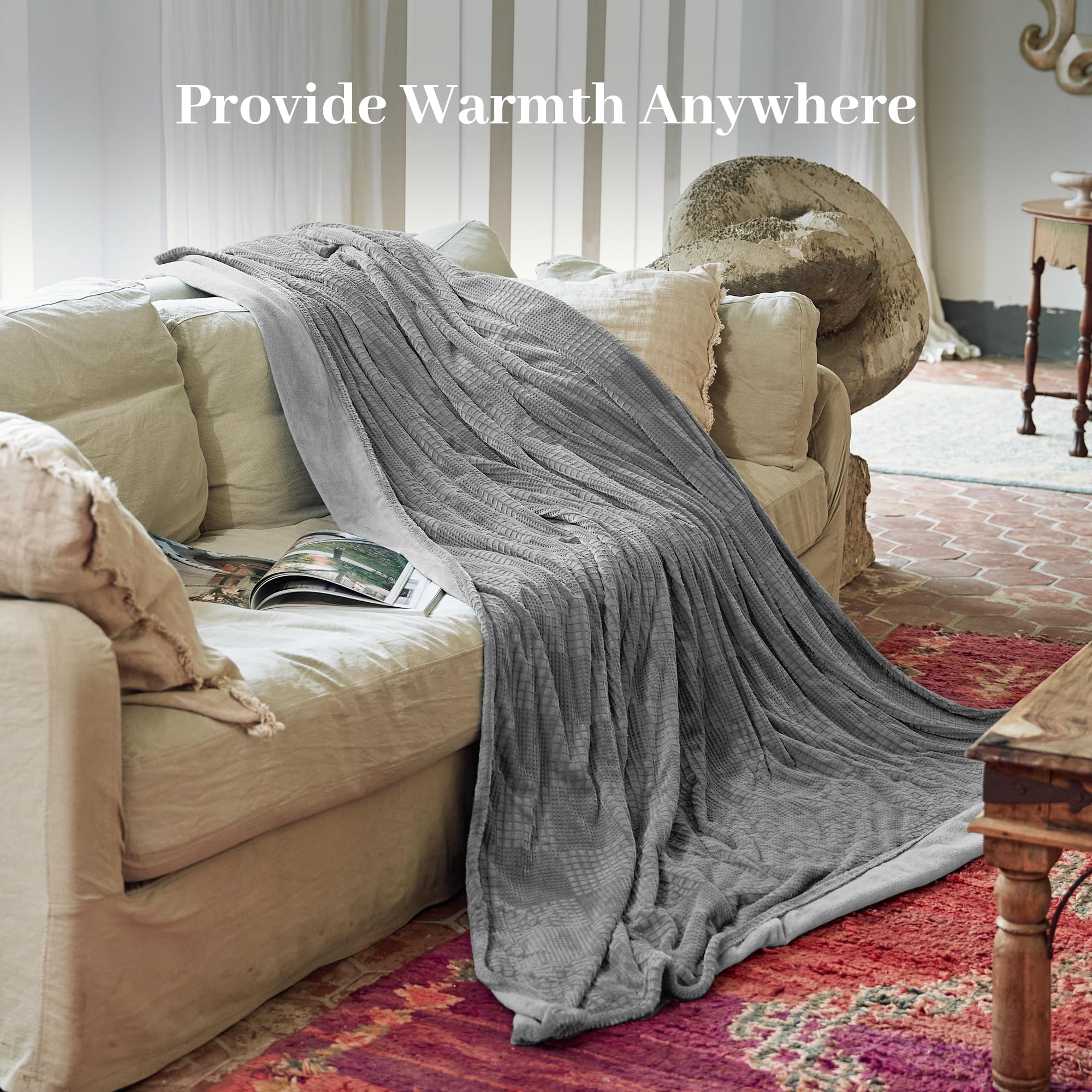 Texciting edredón eléctrico lavable a máquina para cuidado fácil