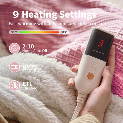 Texciting manta con apagado automático de 10 horas para dormir.