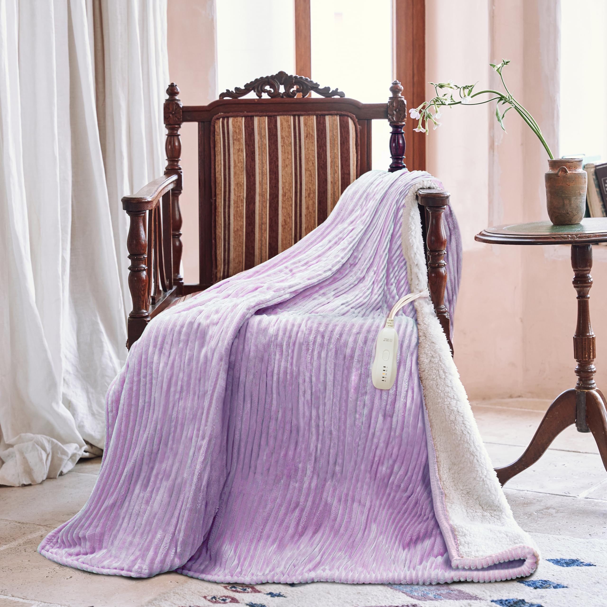 Texciting manta calor para cama o sofá, ambiente acogedor