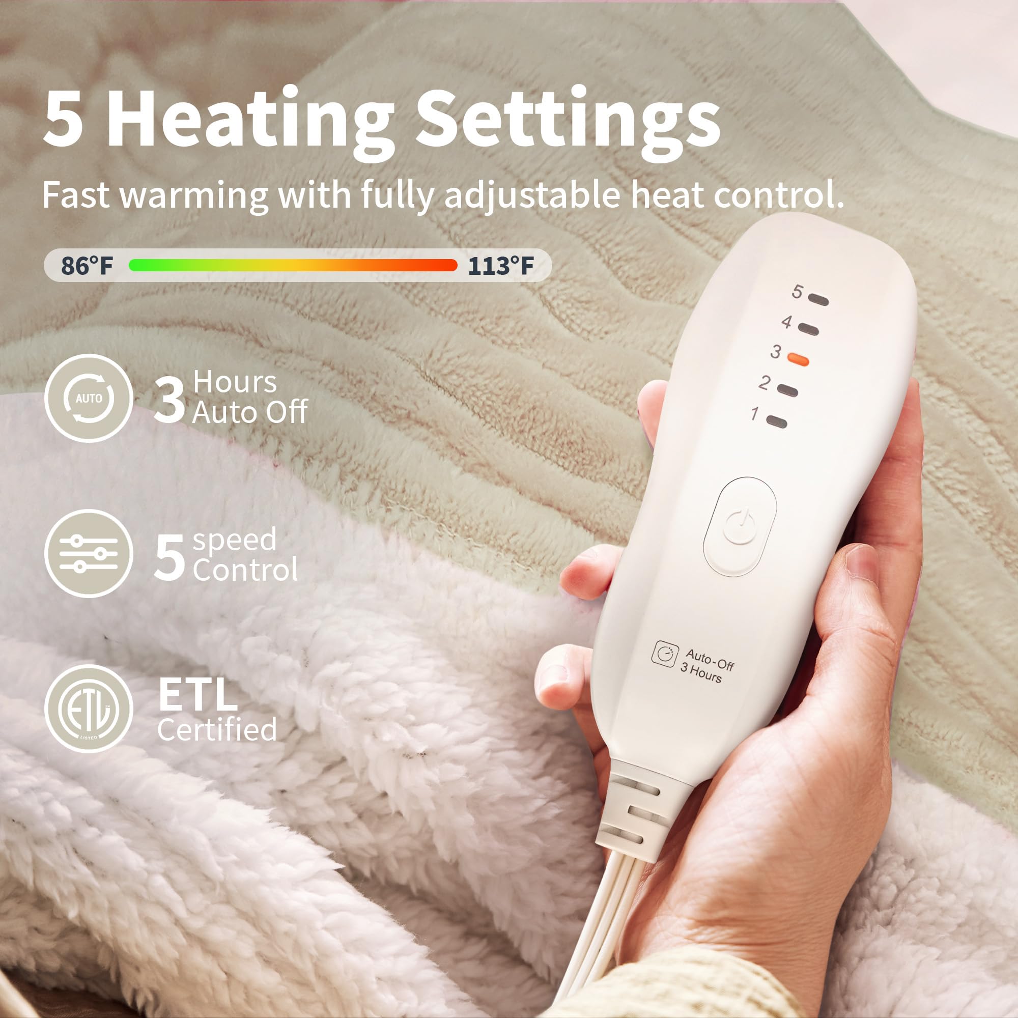 Texciting tejido ultra suave, manta 50x60 para mayor comodidad.