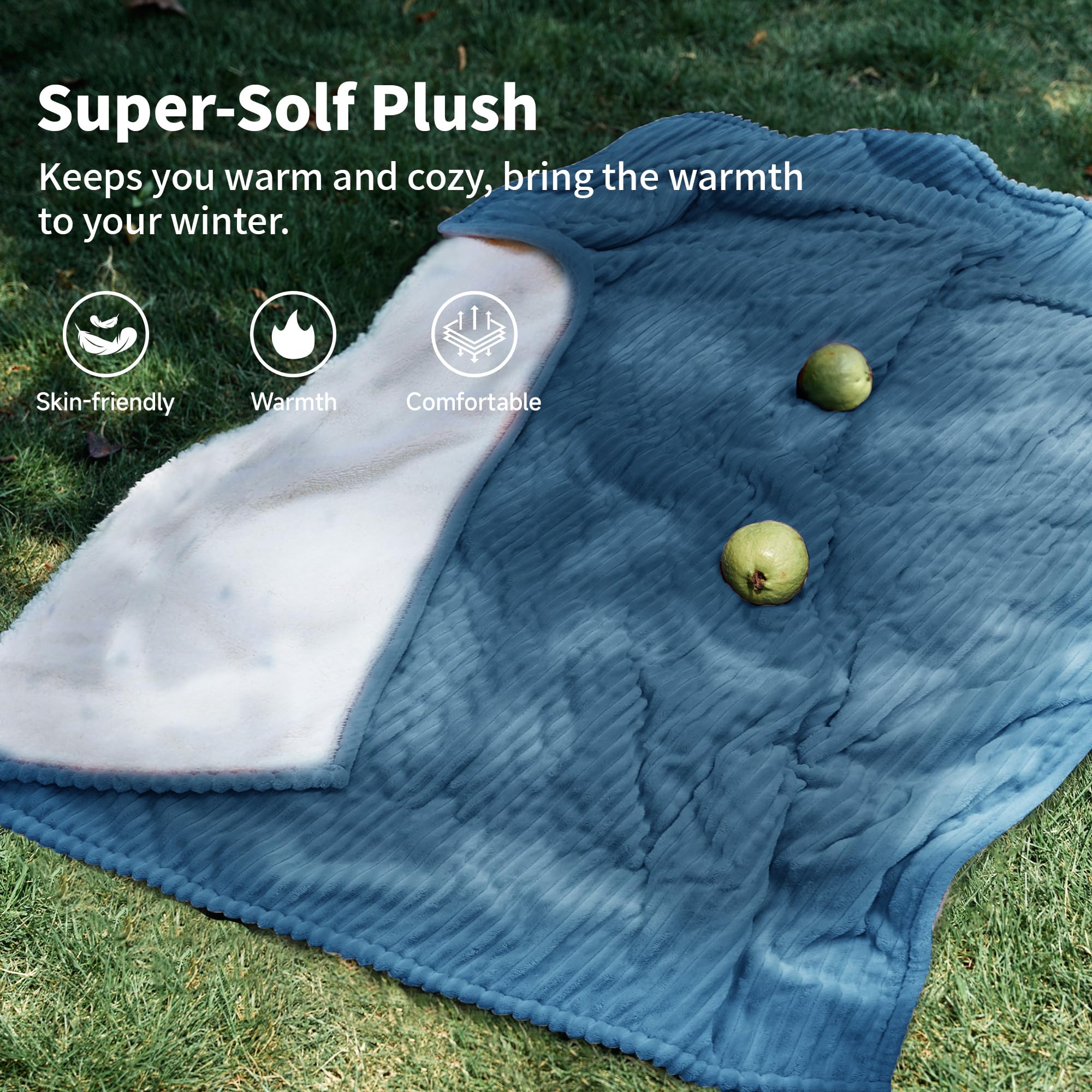 Texciting manta ultra suave: tejido cómodo para calor suave.