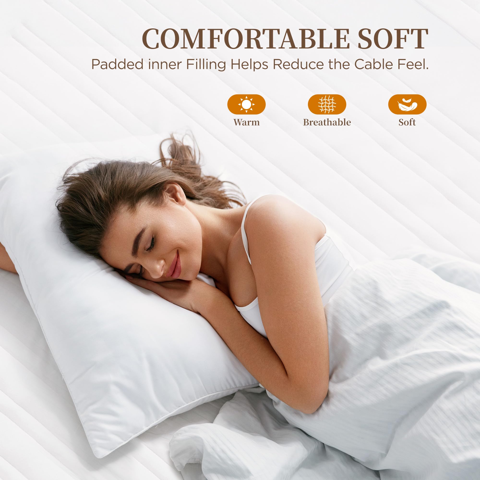 Texciting funda de profundidad para colchón de hasta 16 pulgadas se mantiene en su sitio.