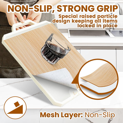 TheBaDaz Shelf Liner con superficie antideslizante para estantes estables.