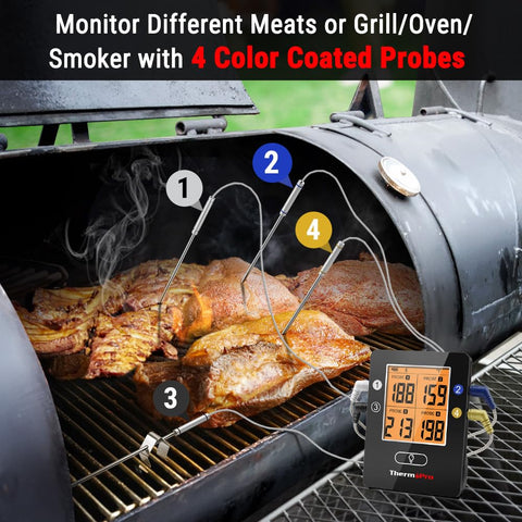 La app gestiona temperaturas para 9 tipos de carne y niveles de cocción